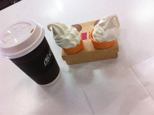 McDonald's Pic 3 - Kiddies had an ice cream while I enjoyed a coffee