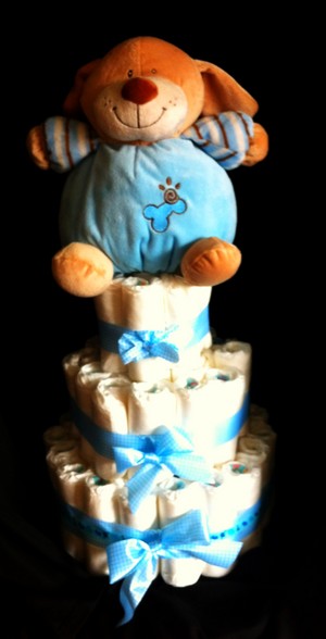 Hampers n Gifts Pic 3 - Simple 3 Tier Nappy Cake 50