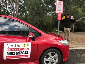 On The L's Driving School Pic 2 - Well done Scott on passing your test first attempt in a manual