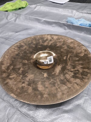 Fulcrum Percussion Services Pic 2 - Cymbal before cleaning