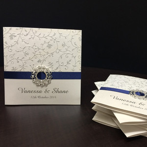 Something Fabulous Pic 5 - Solitaire Invitation in navy