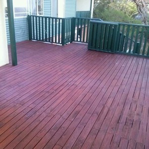 Decks at Right Price Adelaide Pic 4 - This deck has been restored with a high pressure wash then stained with Rosewood It has come up fabulously saved ripping it up and starting againCustomer was very satisfied