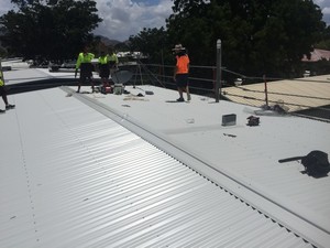 Reliance Roofing NQ Pic 5 - Roof replacement in progress