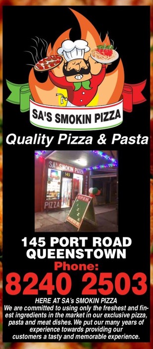 SA's Smokin Pizza Pic 1 - Front of shop