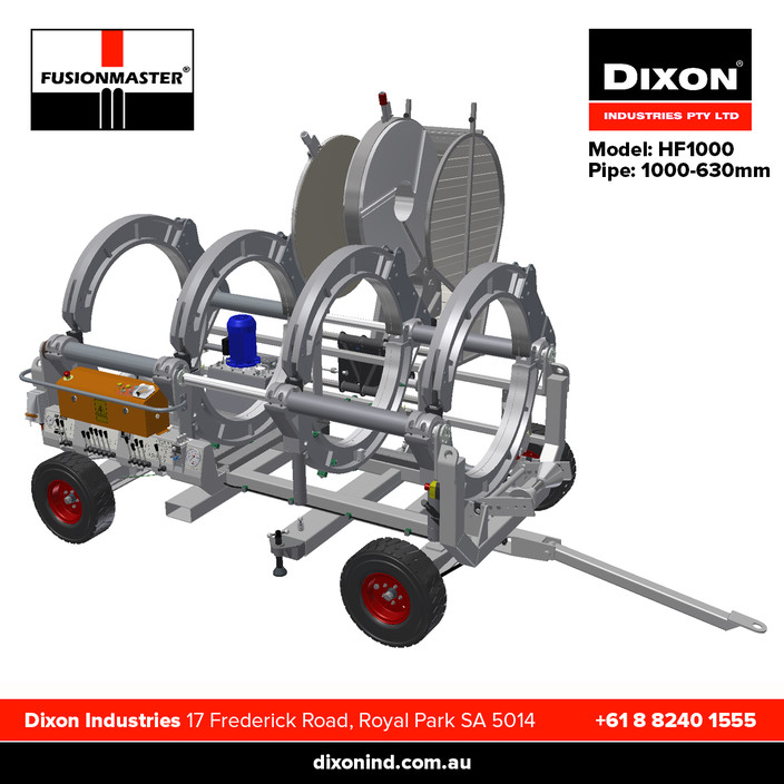 Dixon Industries Pty Ltd Pic 1 - HF1000 Butt Fusion Machine Dixon Industries