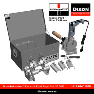 Dixon Industries Pty Ltd Pic 4 - MV70 Butt Fusion Machine Dixon Industries