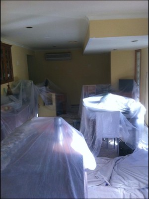 Brilliant Coatings Pic 4 - Preparation covering all furniture