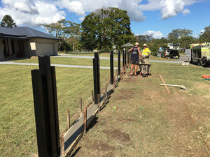 Northside Concreting Pic 2 - Fence line completed last week