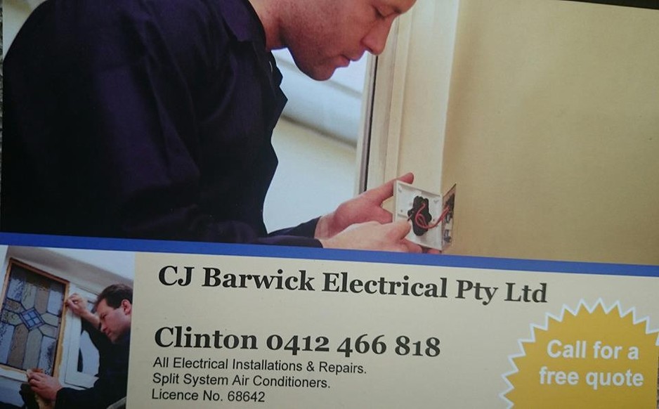 CJ BARWICK ELECTRICAL PTY LTD Pic 1 - Honest Reliable Electrician Air conditioner installation