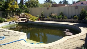 Bright and Blue Pool Painting Pic 4 - Before renovation