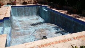 Bright and Blue Pool Painting Pic 2 - Before renovation