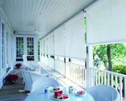 Kimberley Windows Designer Blinds & Curtains Pic 5 - LUXAFLEX Straight Drop Awnings provide both privacy and sun protection and add a stylish and contemporary outdoor finish to your home where space is at a premium