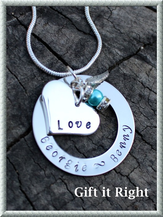 Gift it Right Pic 1 - Hand Stamped Necklace