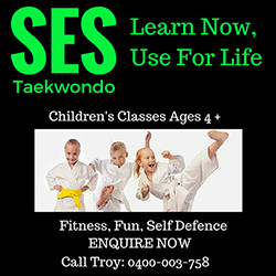 SES Taekwondo Pic 2 - Kids learning new life skills