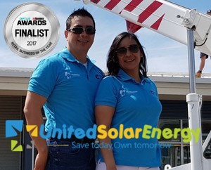 United Solar Energy Pic 4 - United Solar Energy recognised in the top 6 retail businesses in Australia CEO and CFO