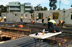 DEVERCO BUILDING SERVICES Pic 4 - Preparing to lay 1st floor concrete of apartment block