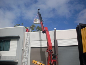 TRANSMECH CRANE TRUCK SERVICES PTY LTD Pic 5 - lifting air conditioners