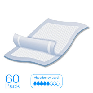 Holistic Incontinence Pic 4 - Allusive Underpad Disposable Waterproof Bedpad with additional 150cm x 60cm tuck in sides