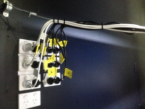 Curran-T Electrical Pic 3 - Power outlets tidy and tagged