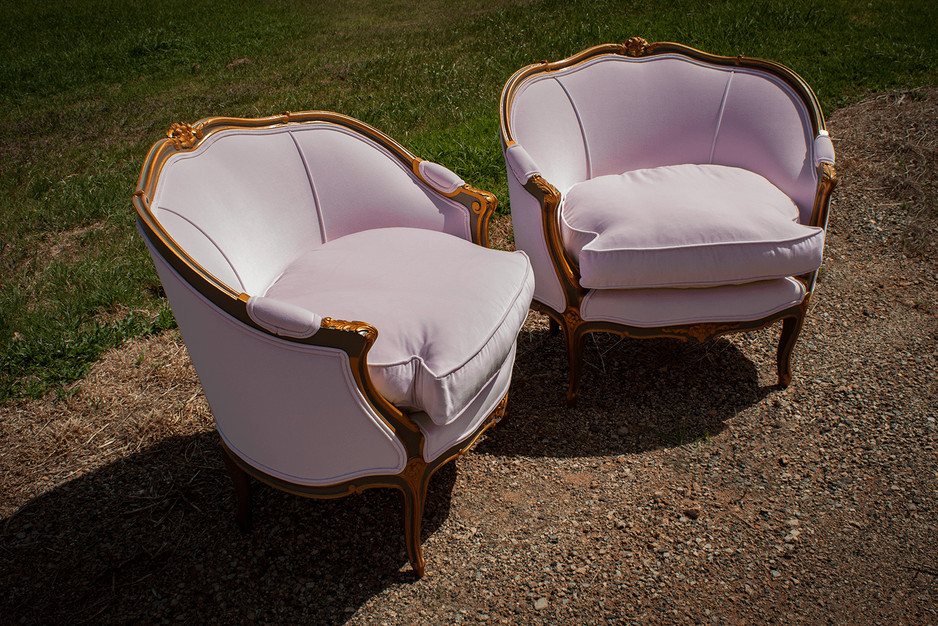 Chic Upholstery Pic 1 - Pink French Tub Chairs