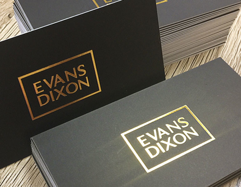 Absolute Colour Printing Pic 1 - Gold Foil business cards