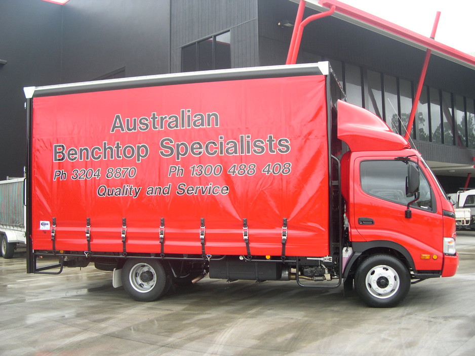 Australian Benchtop Specialists Pic 1 - Aussie Benches Delivery Vehicle