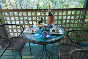 Wheel Barrow Lodge Pic 3 - Brunch on Veranda