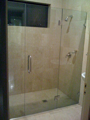 Australian Glass Solutions Pic 3 - fully frameless showewr screen