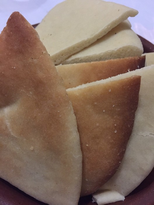 Amphora Restaurant Pic 1 - Their own bread served with the Meze platter