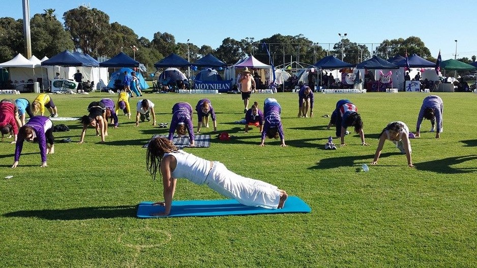 Community Yoga Pic 1 - Relay For Life 2013