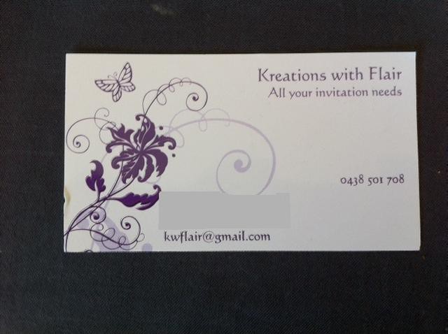 Kreations with Flair Pic 1 - All your invitations needs