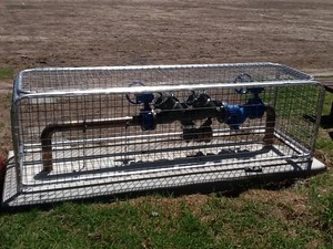 DG Plumbing & Steel Fabrication Pic 2 - Meter and cage set up