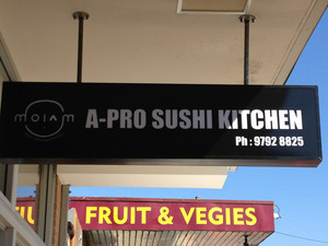 A Pro Sushi Kitchen Pic 3 - Look for the black and white sign