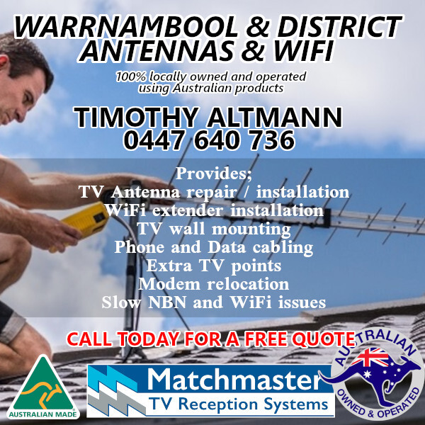 Warrnambool TV Antennas & WiFi Extenders Pic 1 - warrnambool koroit allansford tv antenna repair installation service tim altmann 0447640736