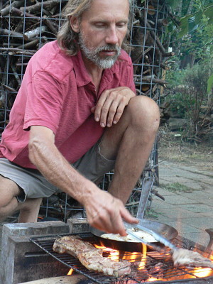 Michal Sladek Pic 5 - Michal Sladek Cooking on an open fire