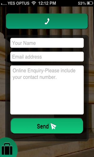 Wicked Apps Pic 3 - Contact Form Clients can email or Direct Dial your business