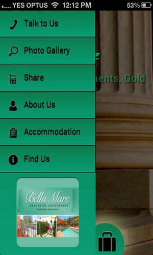 Wicked Apps Pic 2 - Menu Buttons Colour coded to suit your business