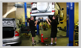 Hudson Automotive Services Pic 1 - installing a gas tank at perth store