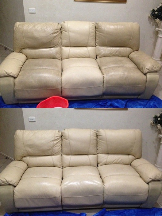 Eco Base Cleaning Pty. Ltd. Pic 1 - Leather before and after