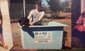 Rid-a-flea Mobile Dog Wash Pic 2 - Me with my first job 1996