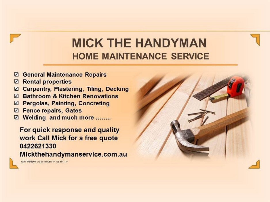 Mick the handyman Pic 1