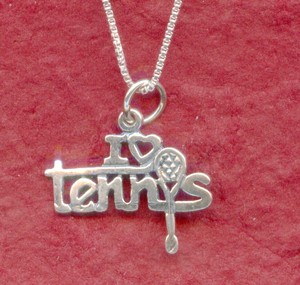 Juzii Pic 3 - Sterling Silver Love Tennis Necklace