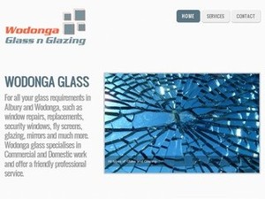 ChookChook Web Design and IT Pic 5 - Wodonga Glass Webpage