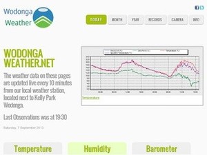 ChookChook Web Design and IT Pic 2 - Wodonga Weather Webpage