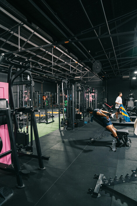 Club Bunker Pic 1 - Gym Floor Dumbbell area and Cable stations