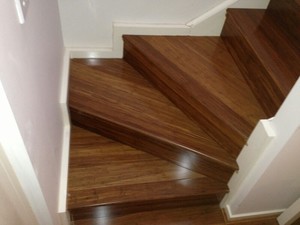 Bamboo Flooring Solutions Pic 4 - Docklands Staircase coffee