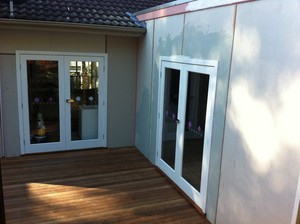 Rimsie Constructions Pic 5 - Double doors deck single level extension