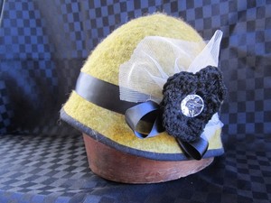 Blue Wren Studio Pic 2 - Beautiful felted hat made by us using our own wool batts