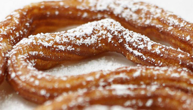 Spanish Churros Pic 1 - Churros sprinkled with Icing Sugar