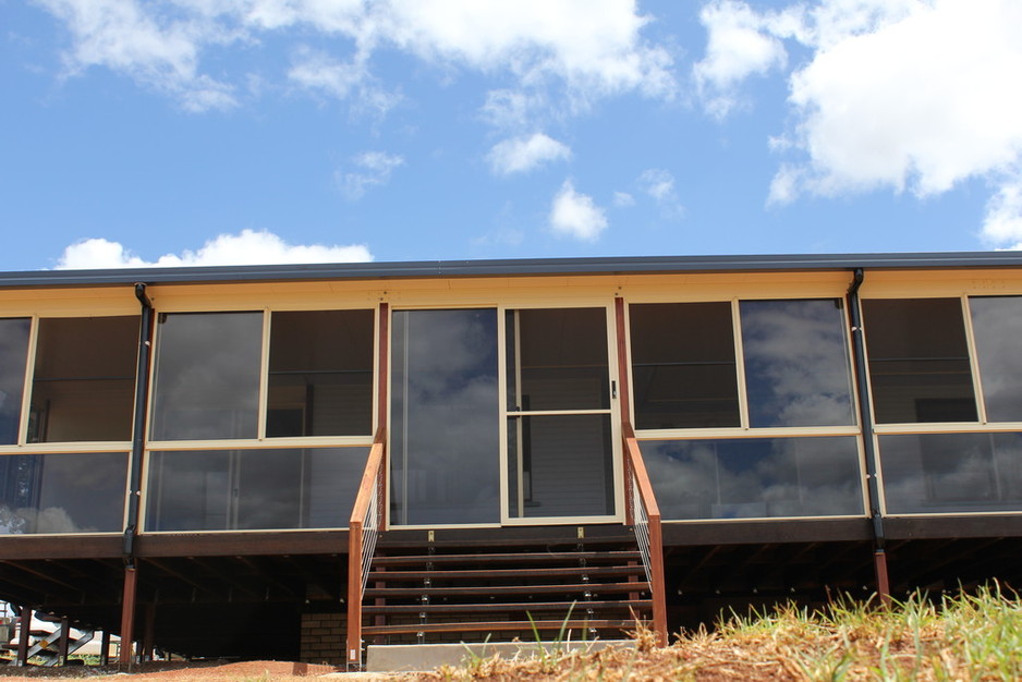 Frank's Home Decor Centre Pic 1 - Wintec Glass Sunroom addition with timber deck and Insulated roofing